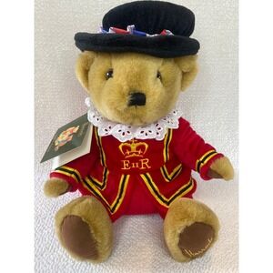 Harrods Beefeater Bear Plush Toy Red Uniform Crown ER Knightsbridge‎ with Tags